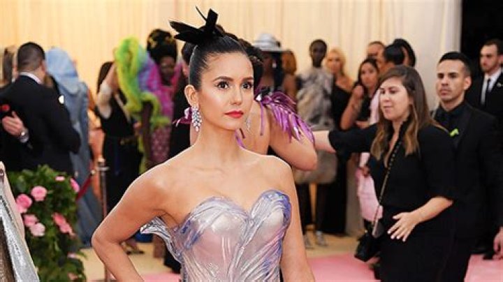 Nina Dobrev’s Dress At Met Gala 2019 – Looks Like Metallic Tinker Bell – Hollywood Life